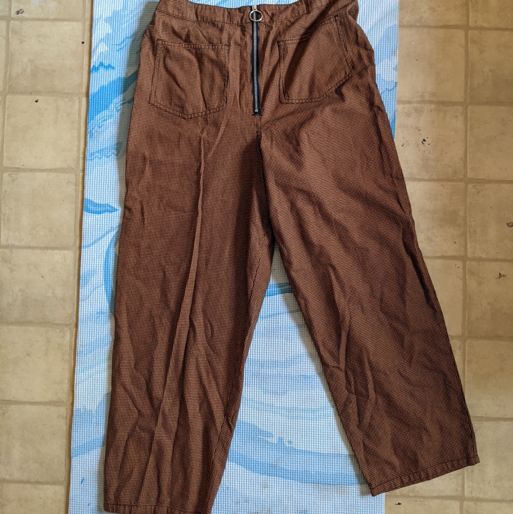 asos houndstooth straight leg pants